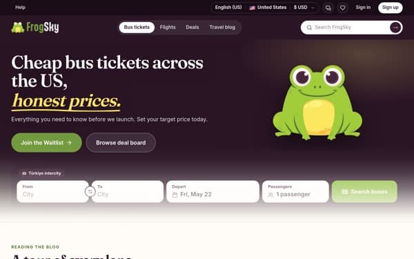 FrogSky — production screenshot